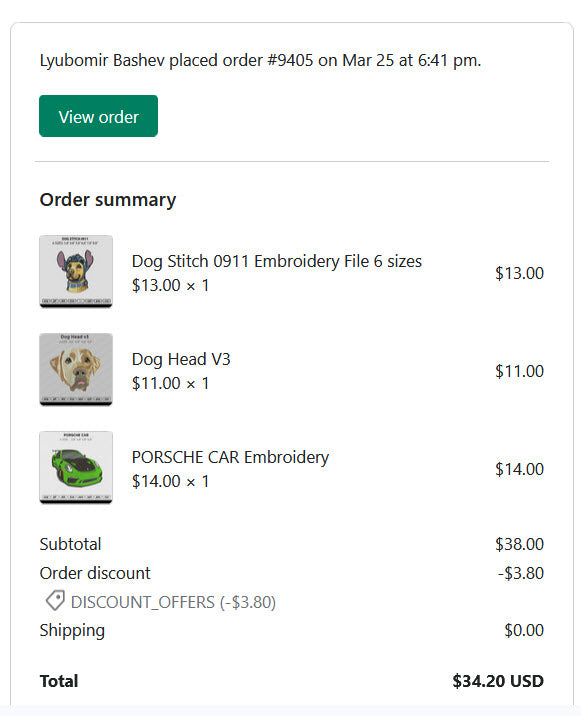 Lyubomir Bashev order #9405
