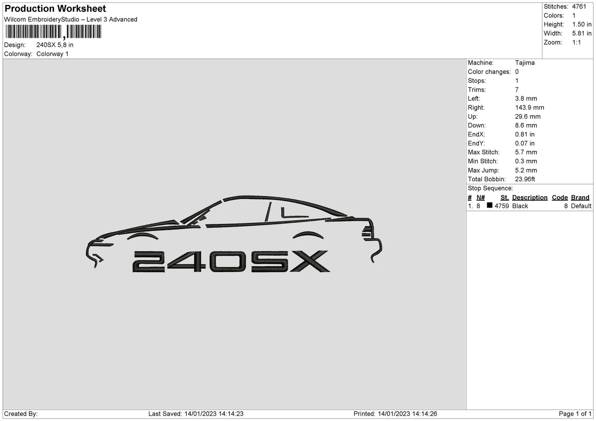 24osx Embroidery File 6 sizes