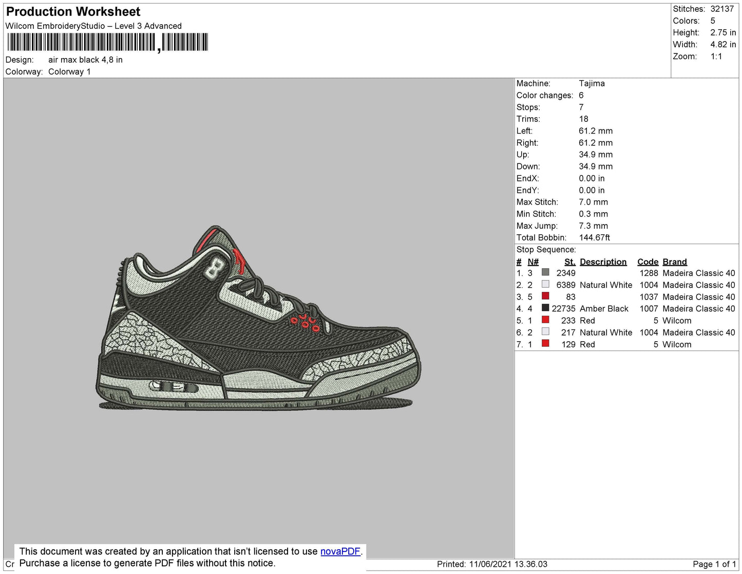 Air Max Black Embroidery