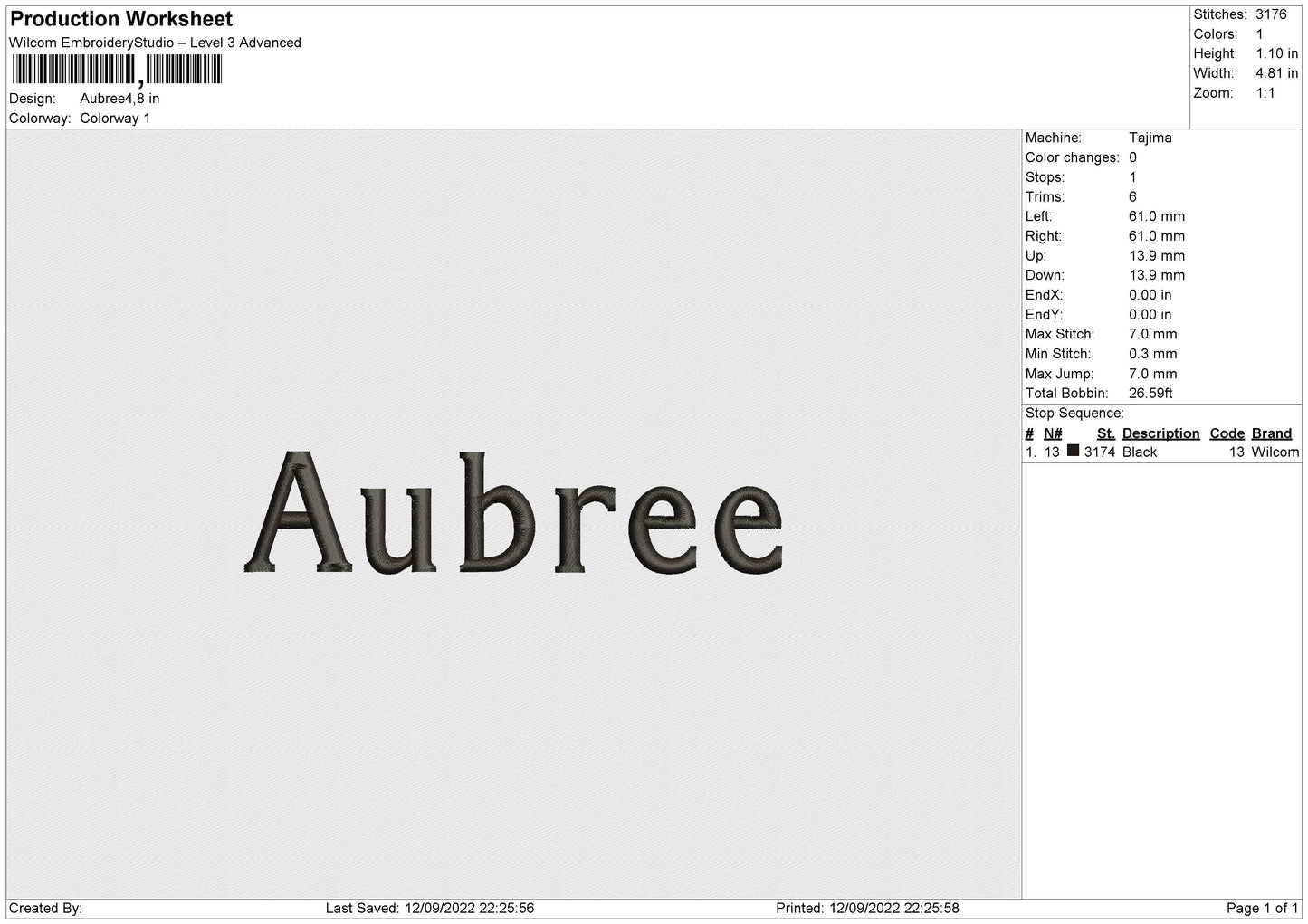 Aubree Embroidery