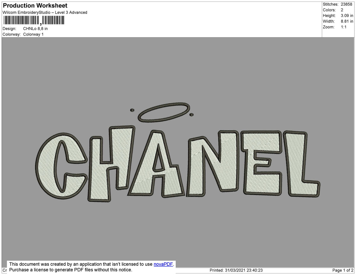 Chanel O Embroidery