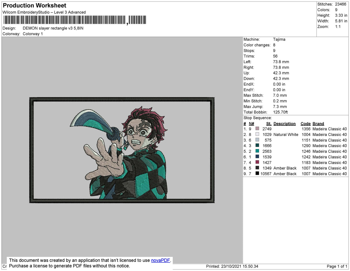Demon Slayer Rectangle V3