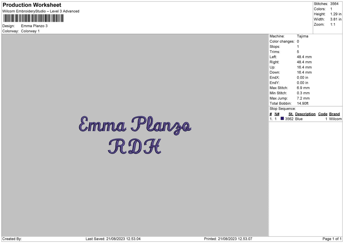 Emma Planzo Embroidery File 6 sizes