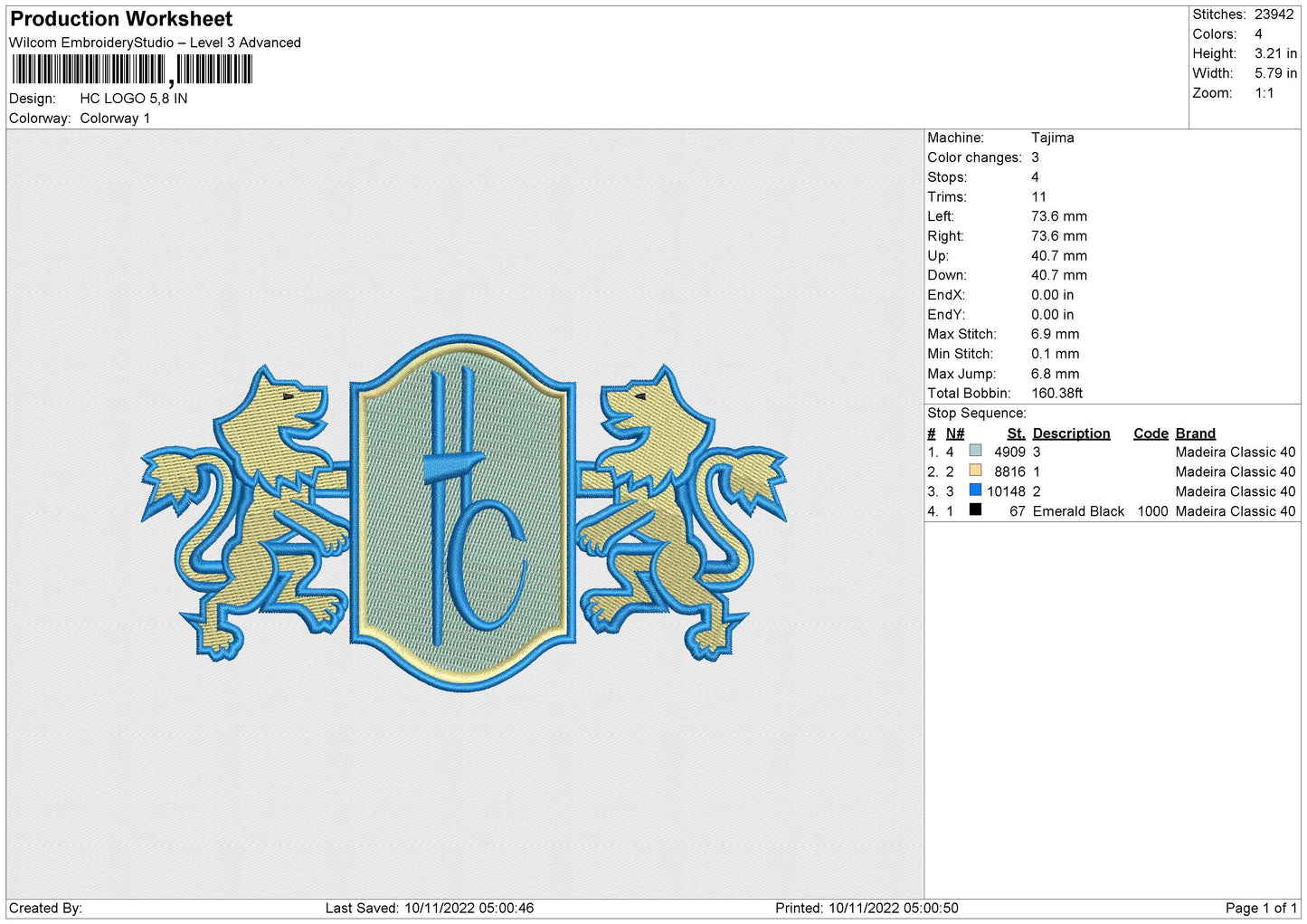 HC LOGO Embroidery
