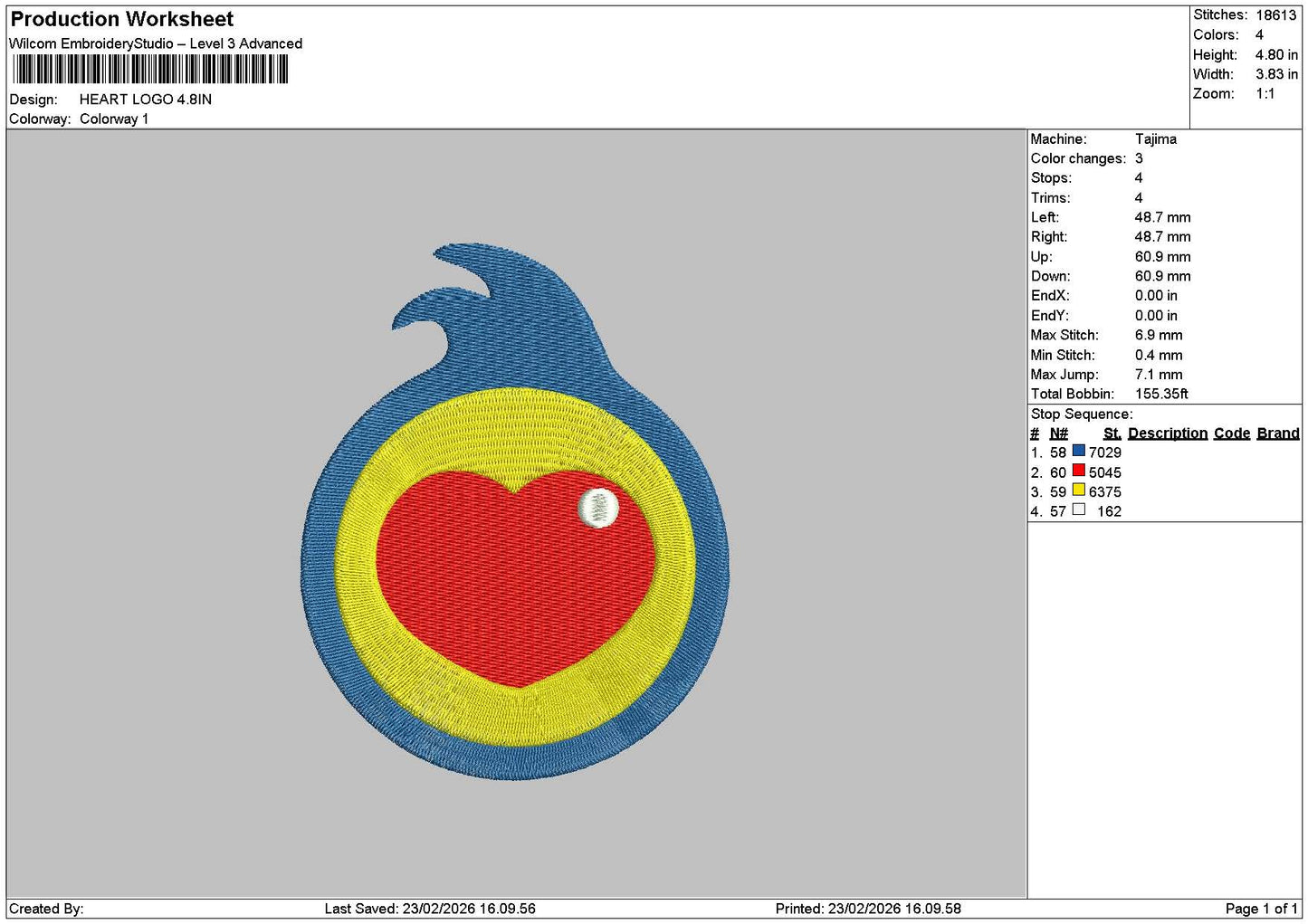 Heartcircle 01 Embroidery File 6 sizes