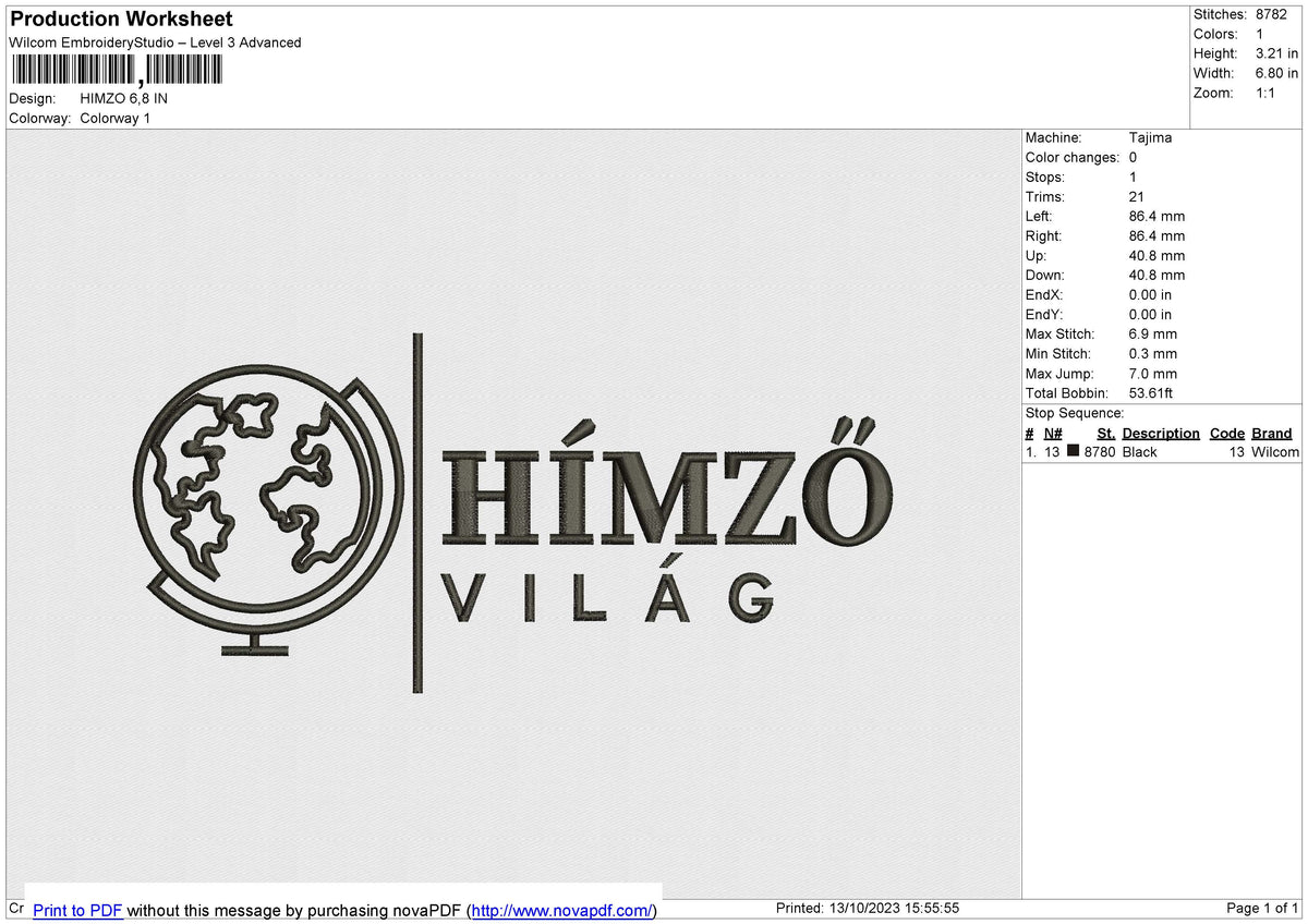 HIMZO Embroidery File 6 size