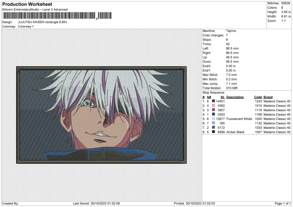 JUJUTSU KAISEN Rectangle v2