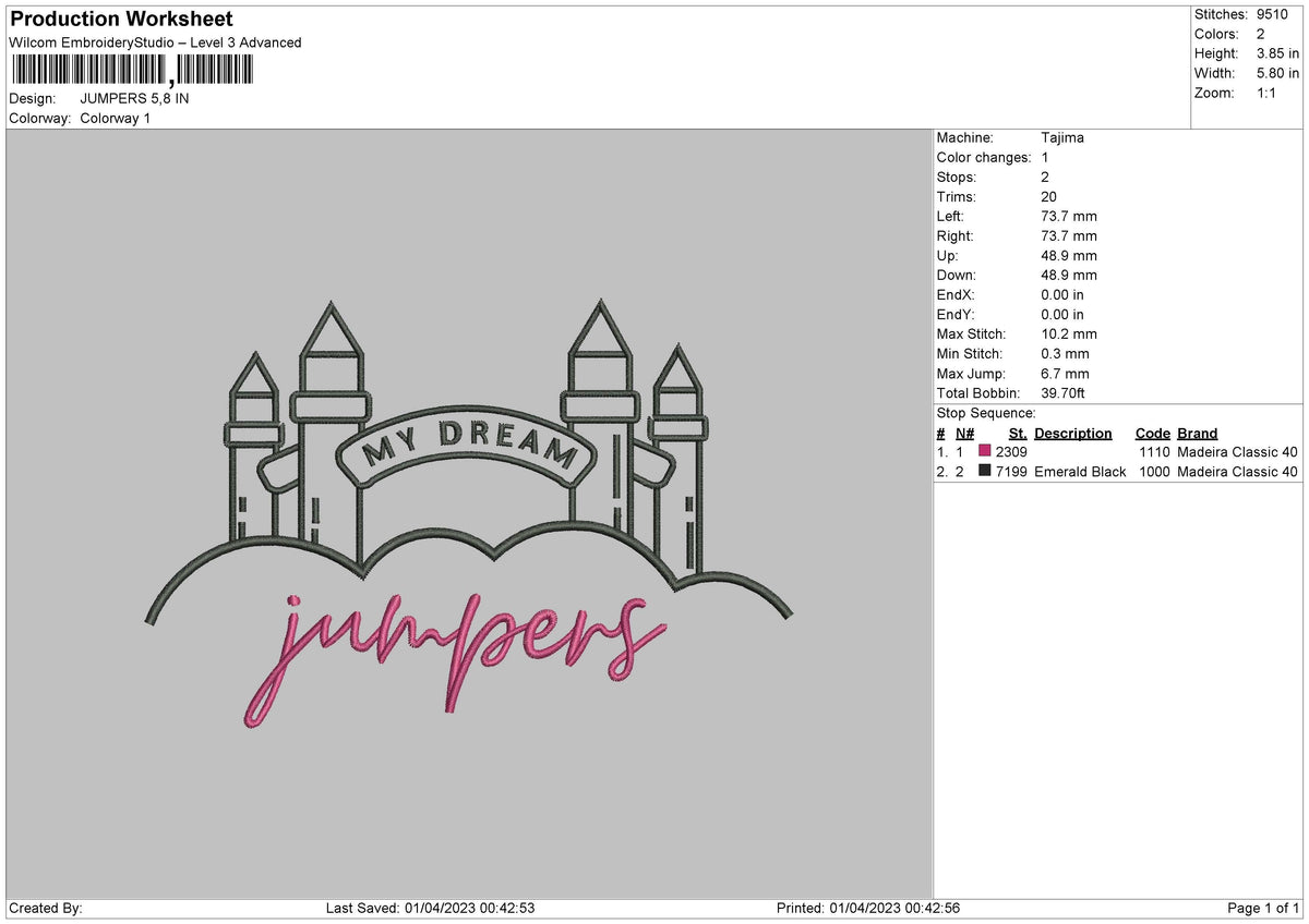 Jumpers Embroidery