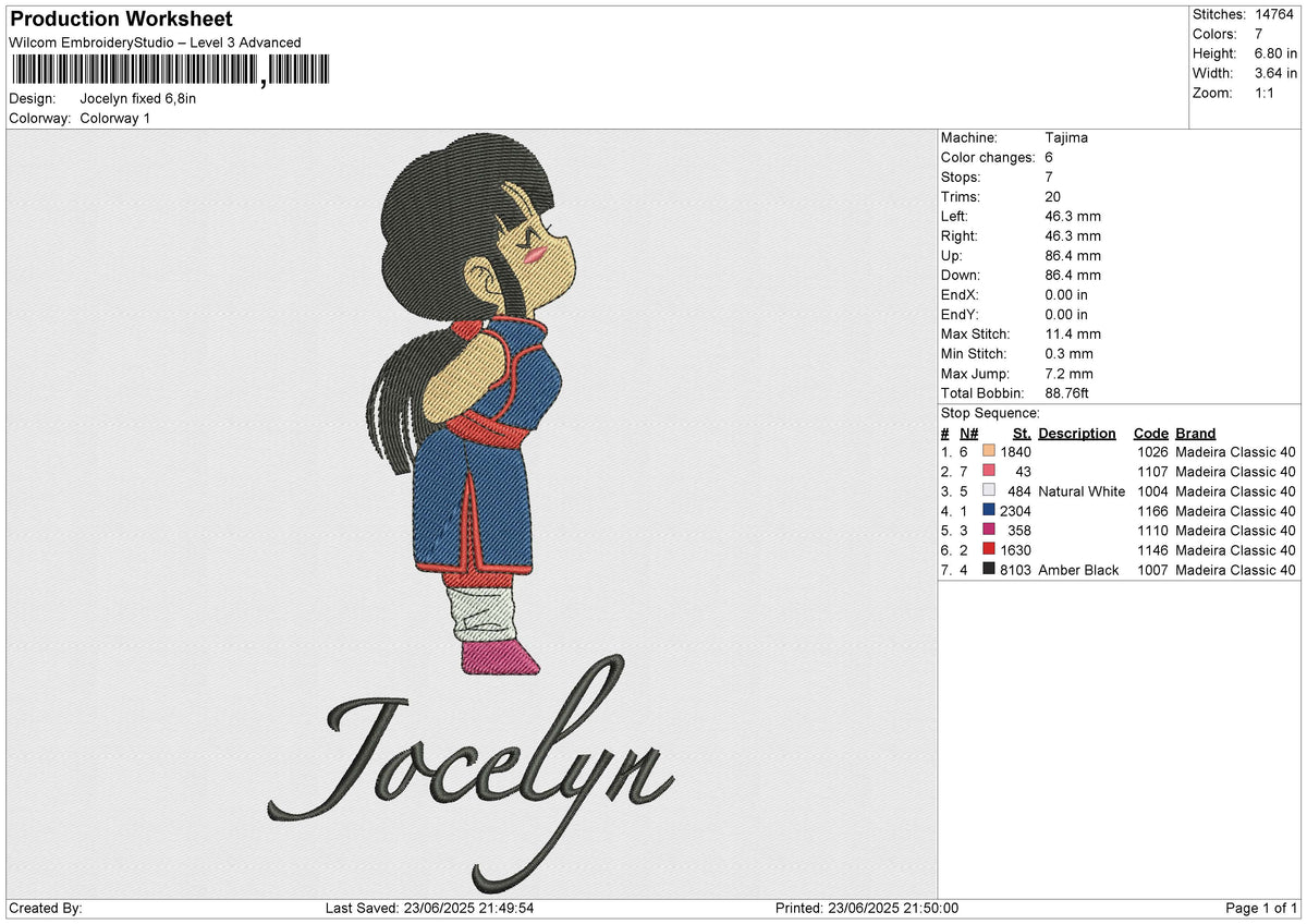Jocelyn Embroidery File 6 size