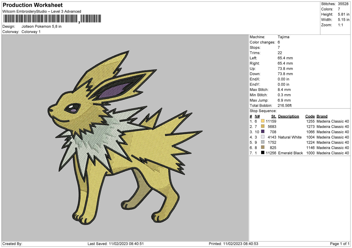 Joltoen P Embroidery File 6 sizes