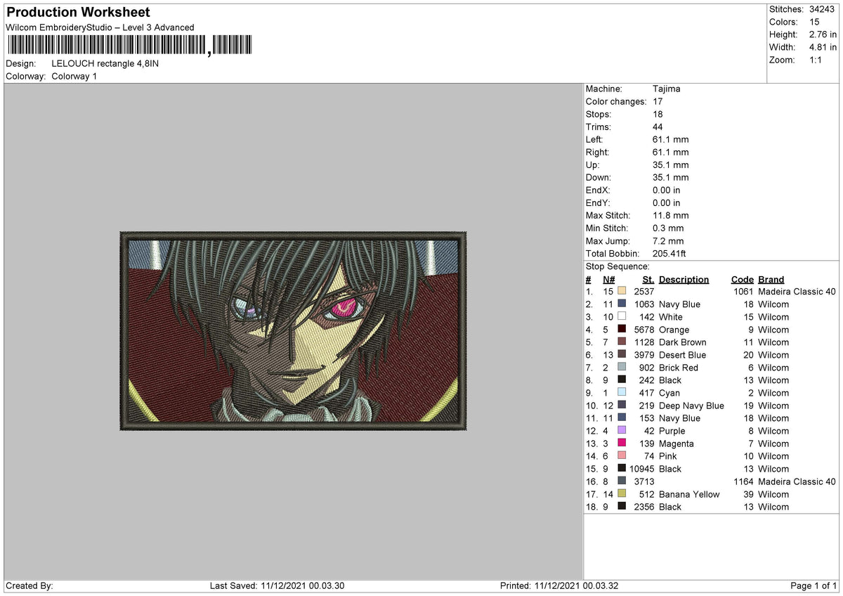 Lelouch Embroidery