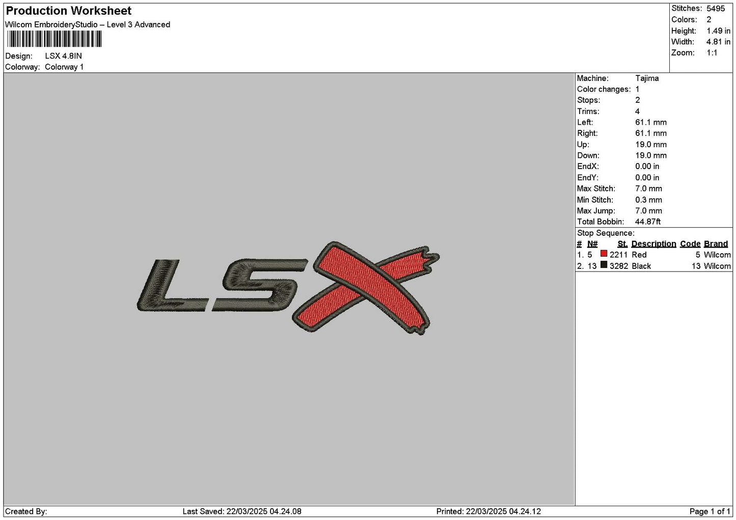 Lstext 02 Embroidery File 6 sizes