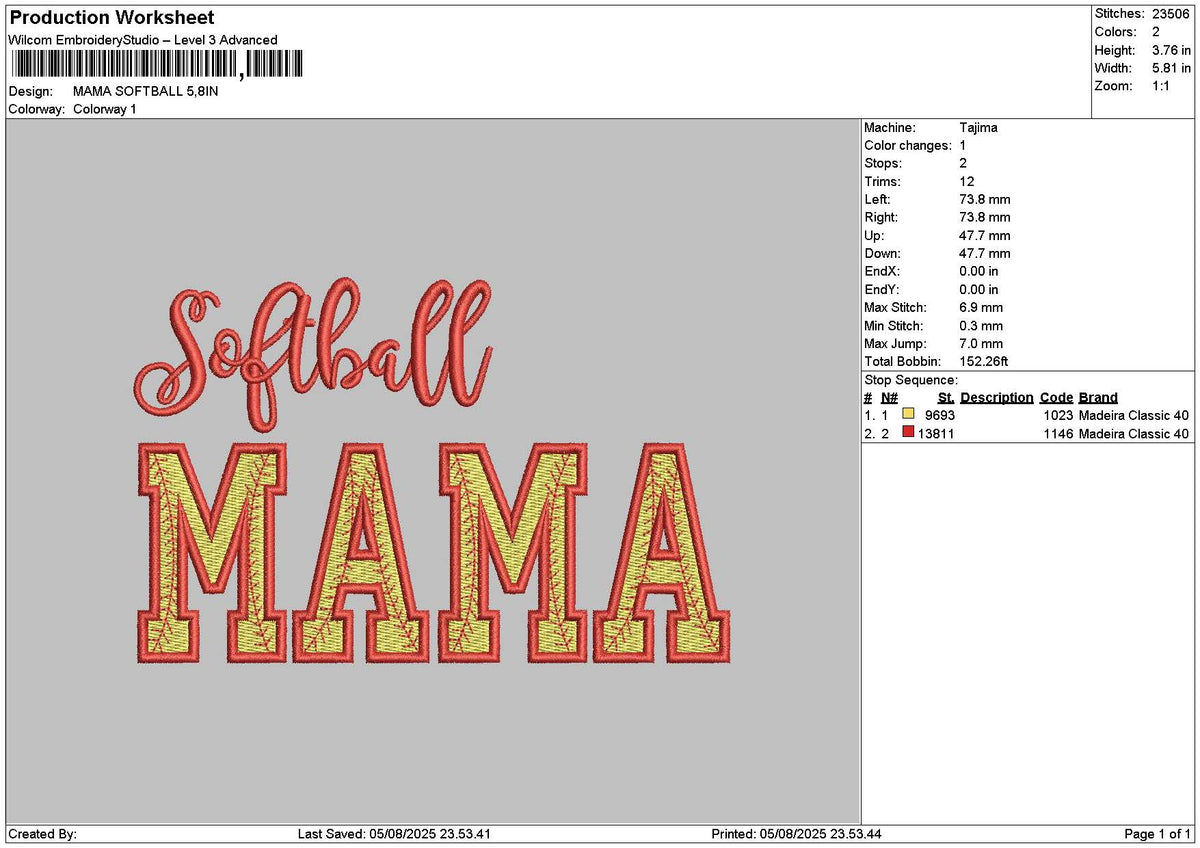 Mamatext 0508 Embroidery File 6 sizes