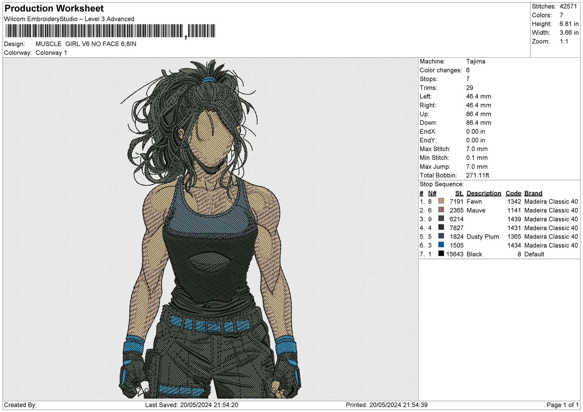 MUSCLE GIRL V6 NO FACE