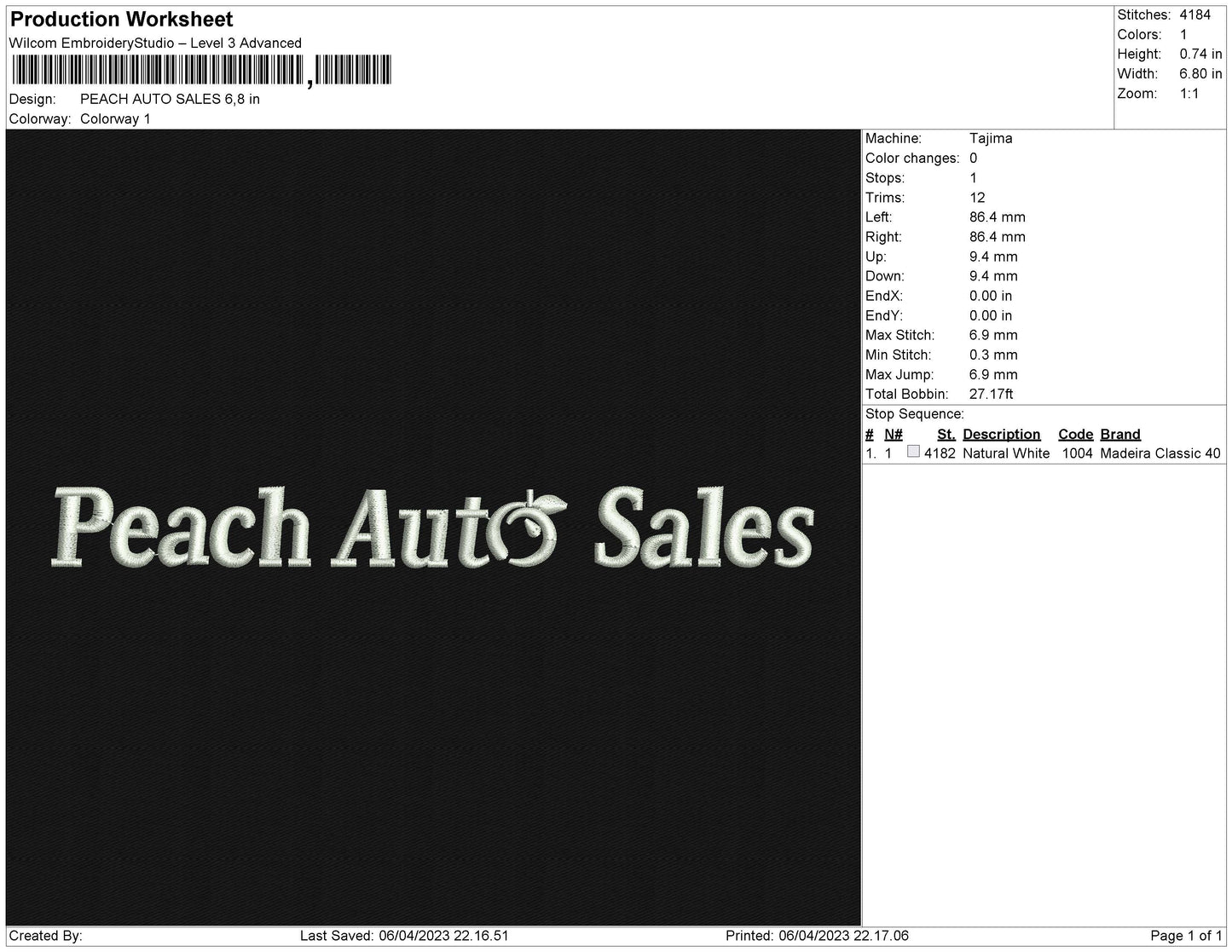 PEACH AUTO SALES
