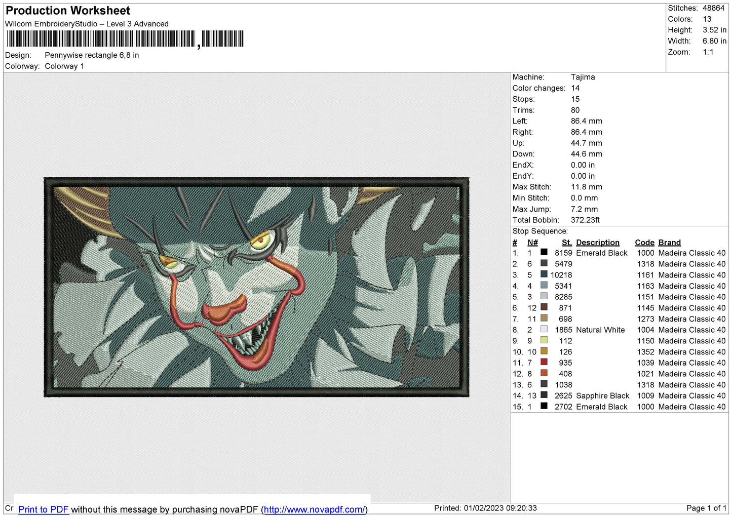 Pennywise rectangle