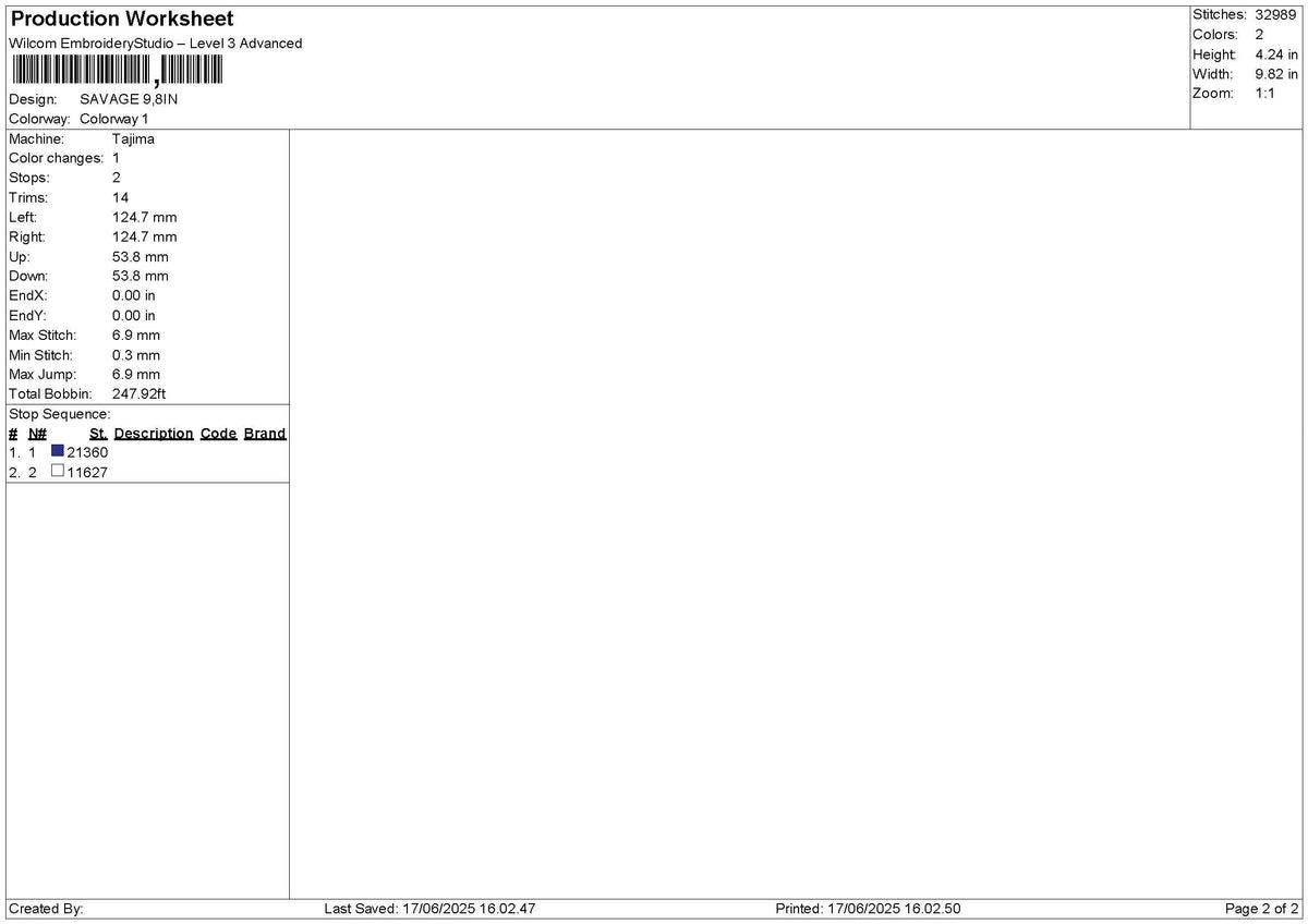 Savagetext 01 Embroidery File 6 sizes