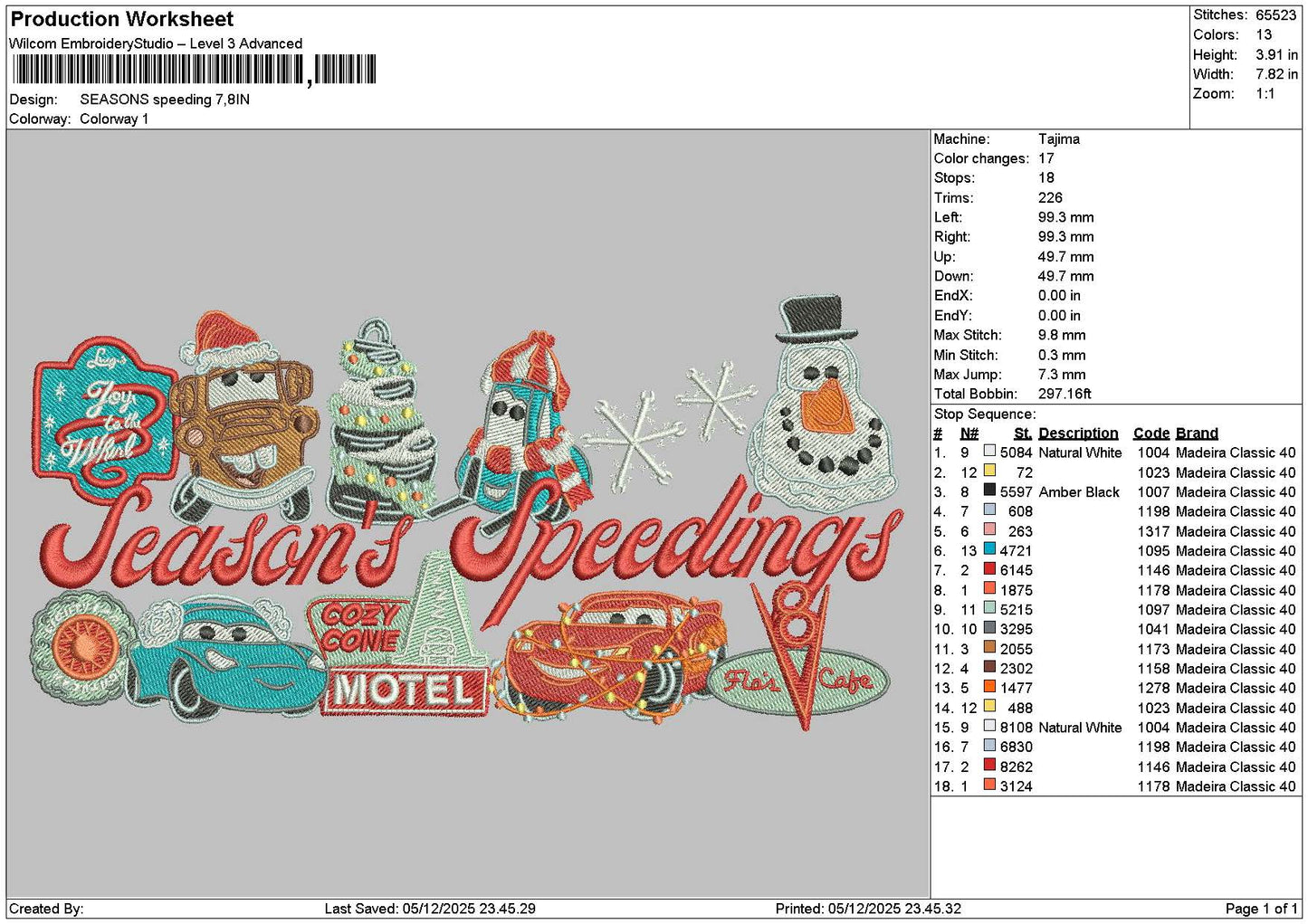 Seasontext 0512 Embroidery File 6 sizes