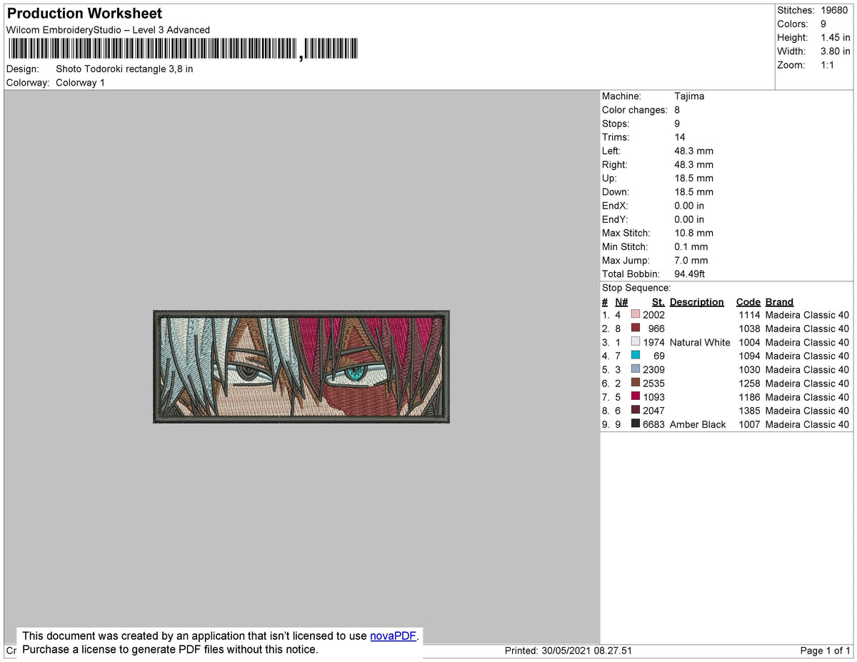Shoto Todoroki Eyes Rectangle