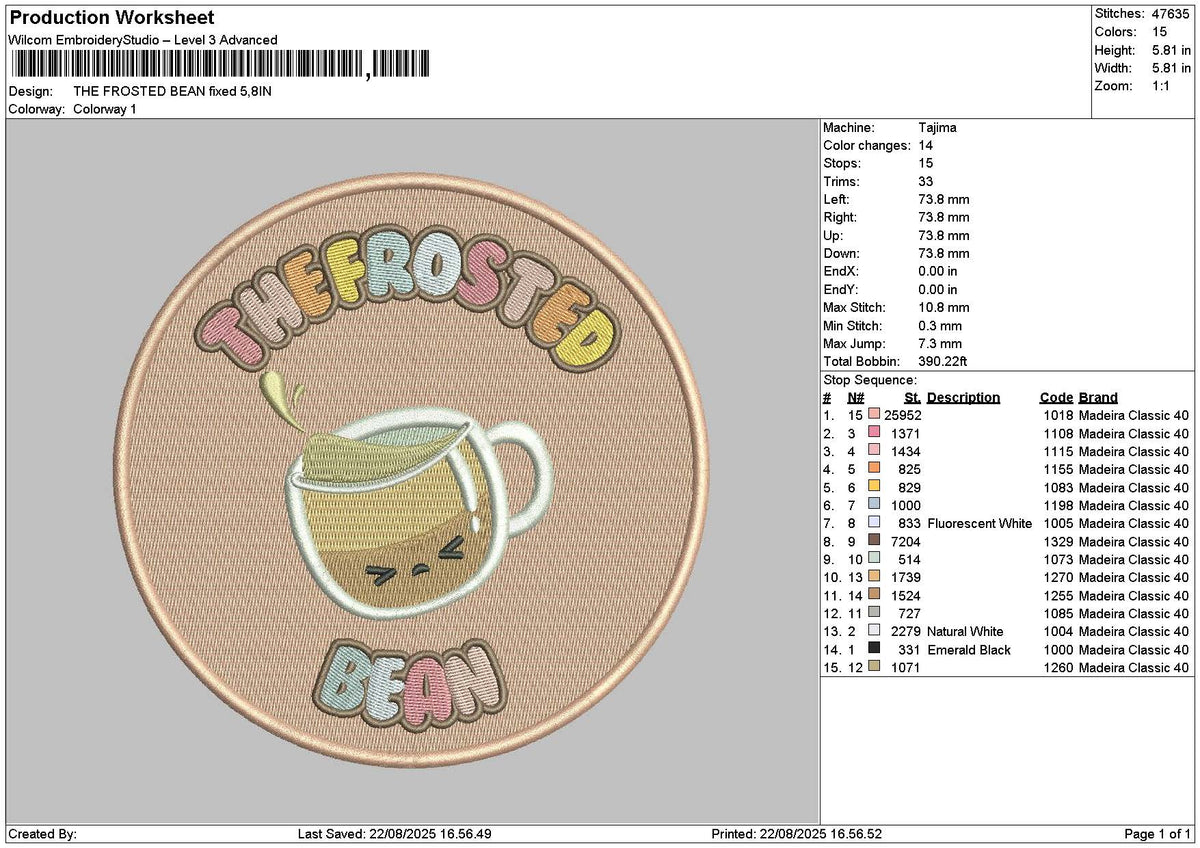 Frostedcircle Embroidery File 6 sizes
