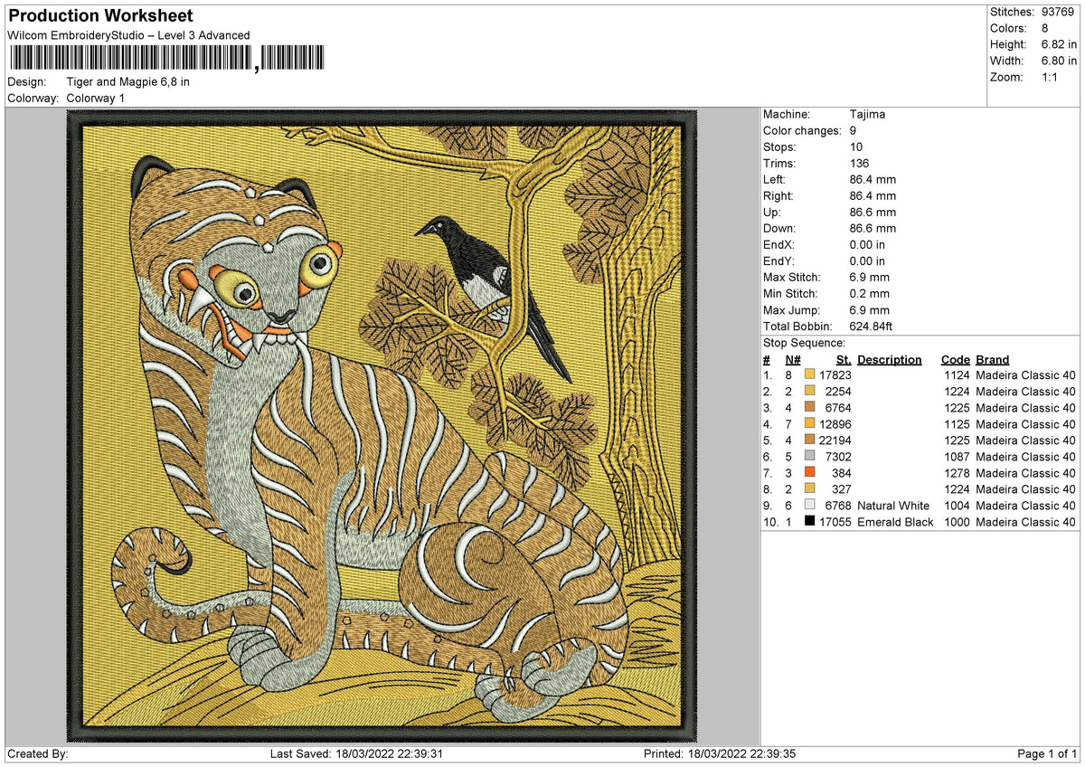 Tiger And Magpie
