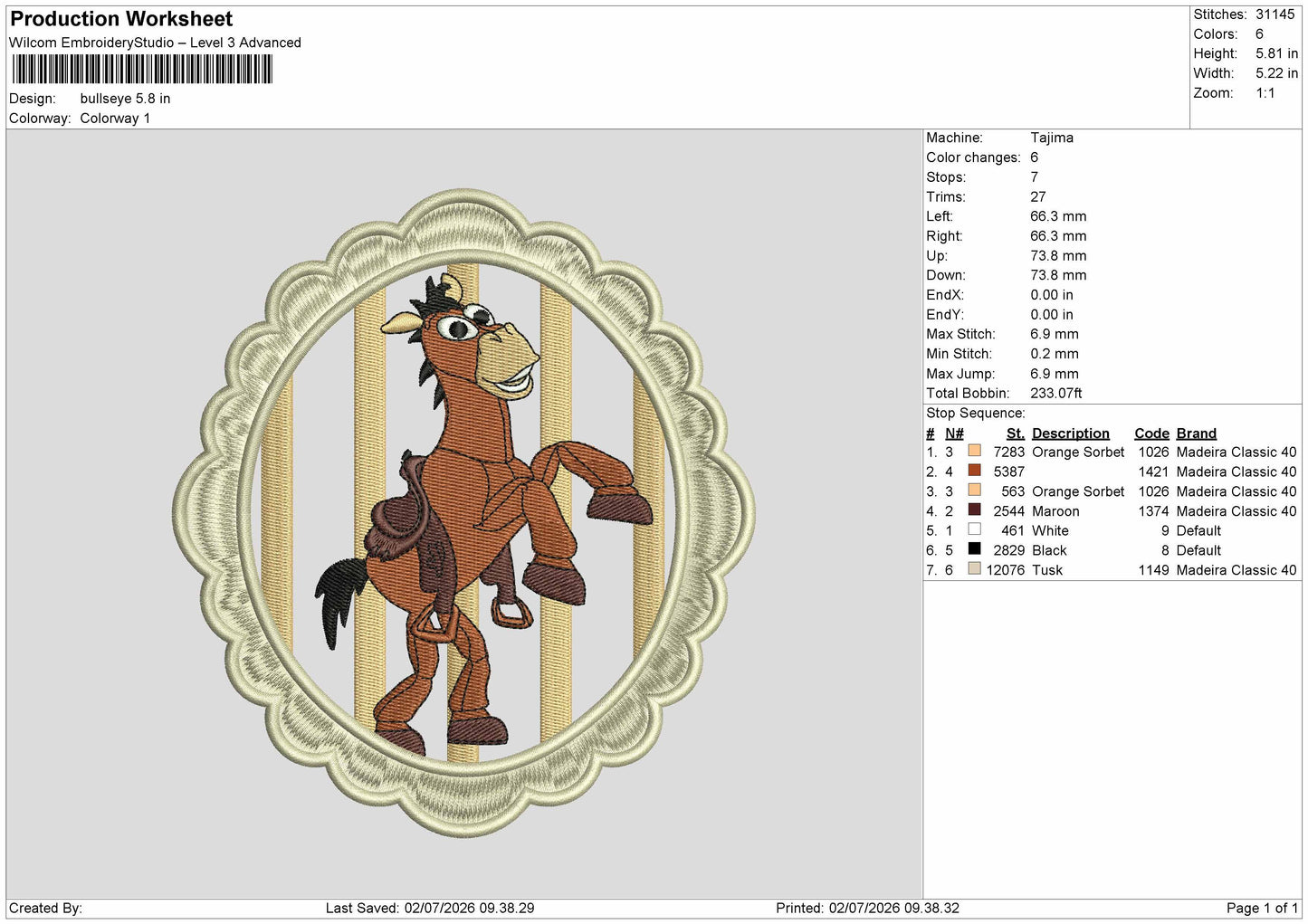 Bullseyepatch Embroidery Machine Design File 6 sizes