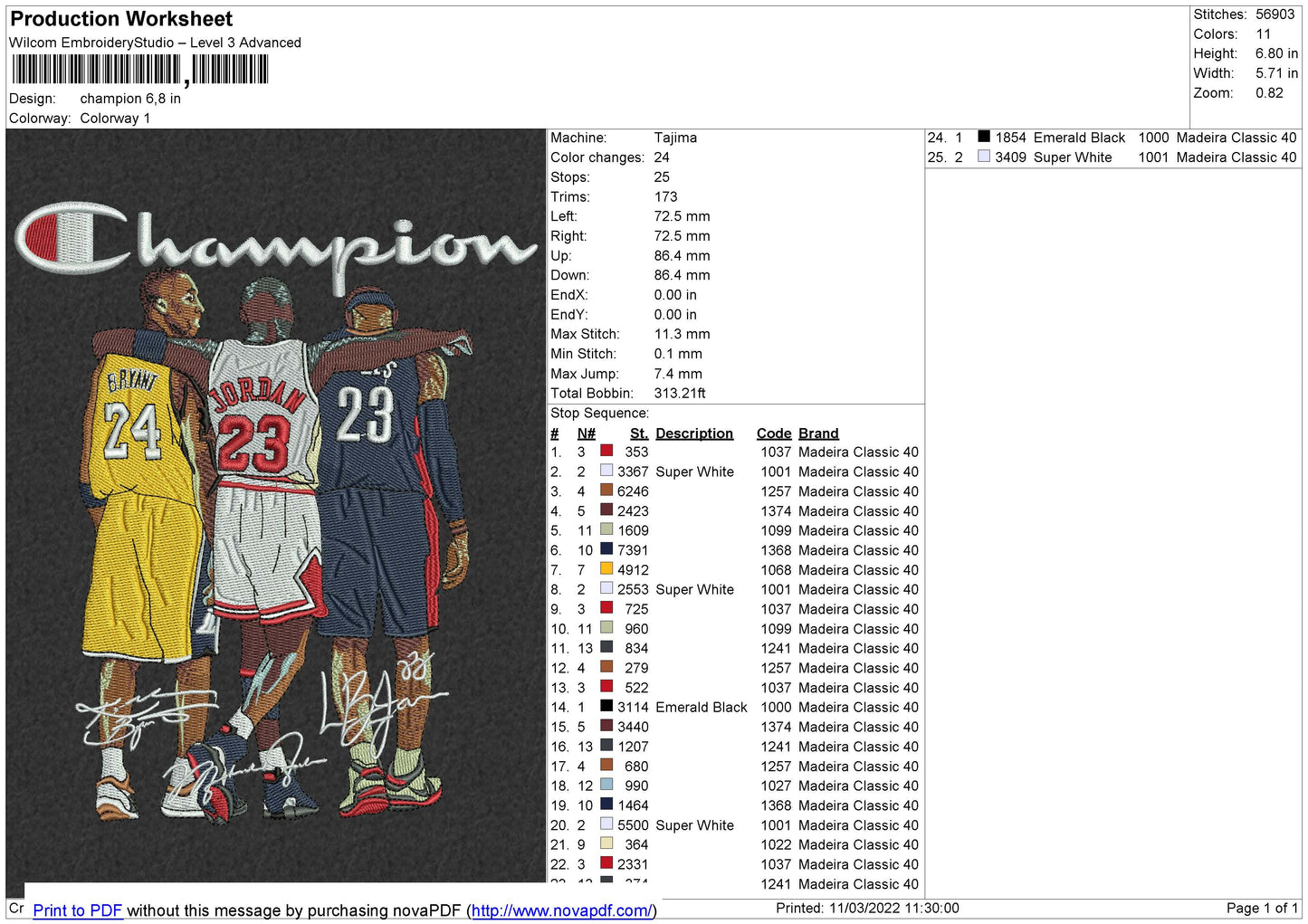 Champion Embroidery