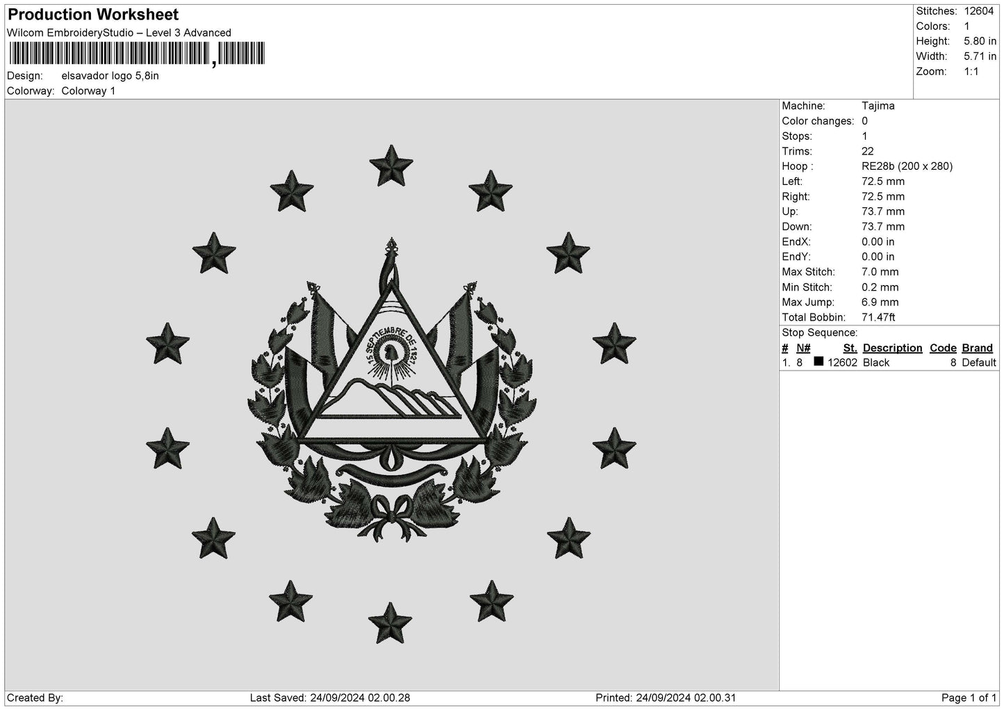 Elsavdortext Embroidery File 6 sizes