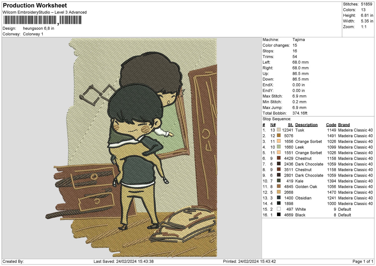 Heungsoon Embroidery File 6 size