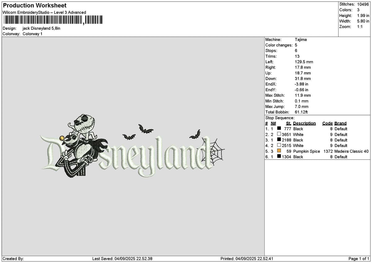 Dland Jack Embroidery File 6 sizes