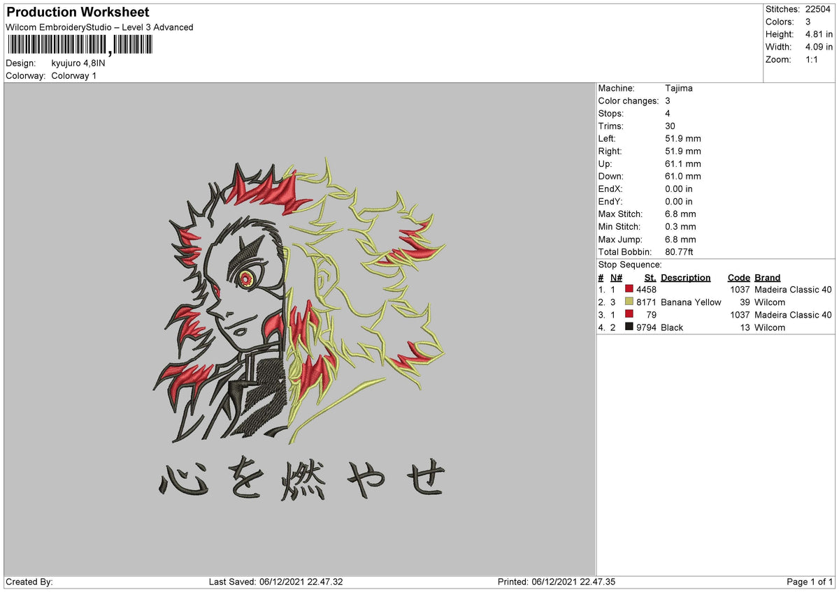 Kyojuro Embroidery