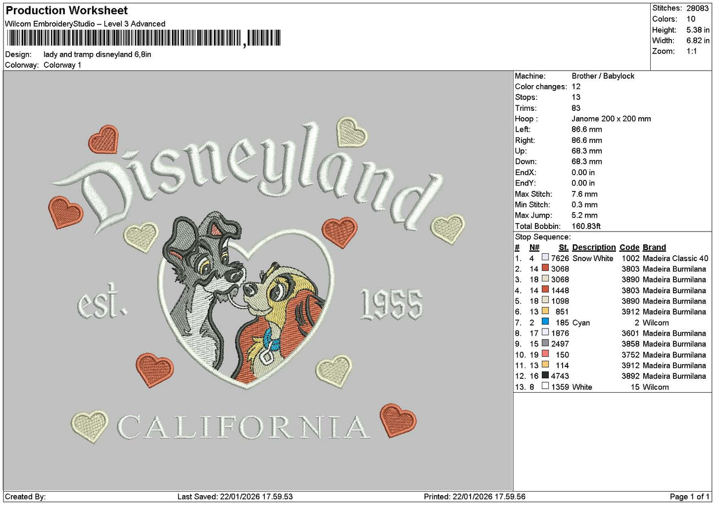Dland Dogs 2204 Embroidery File 6 sizes