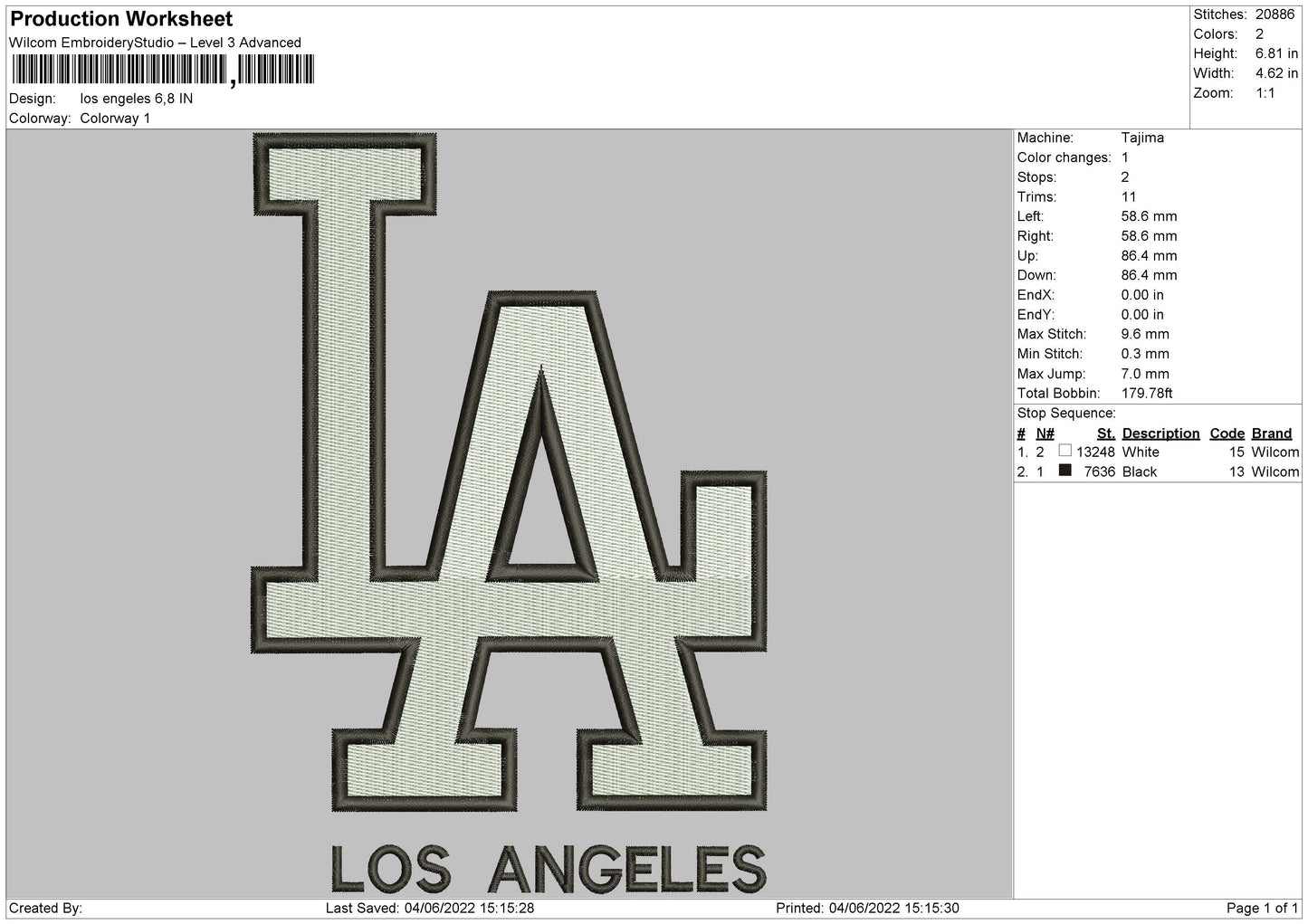 Los Engeles Embroidery