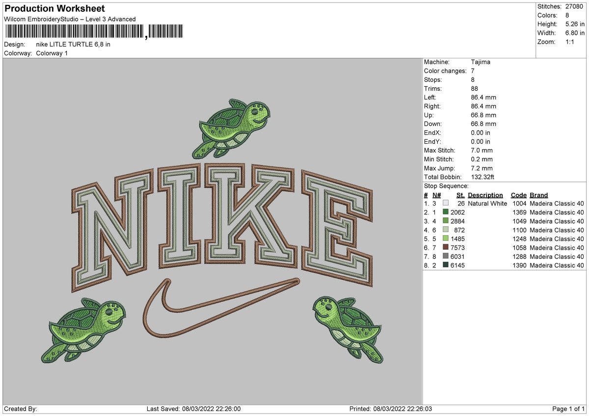 Nike Little Turtle