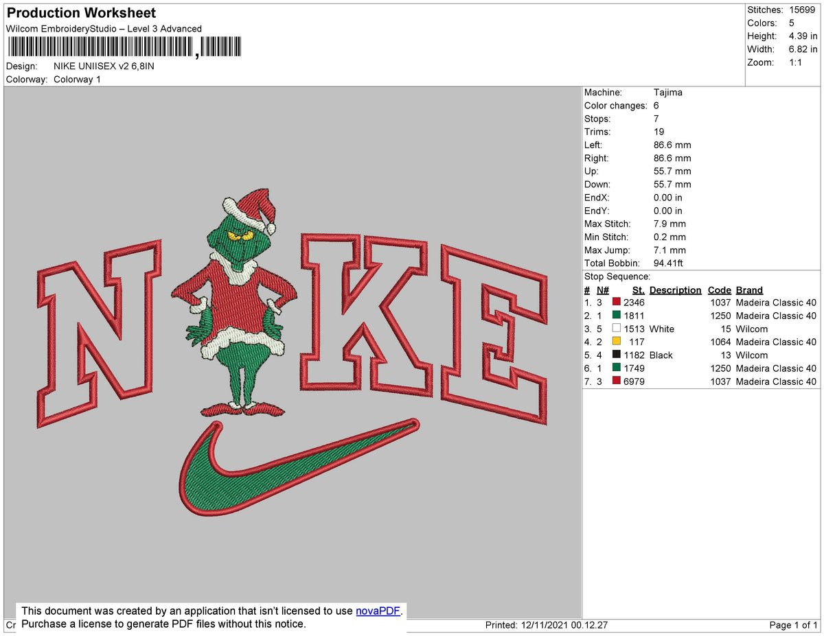 Nike Unisex Grinch