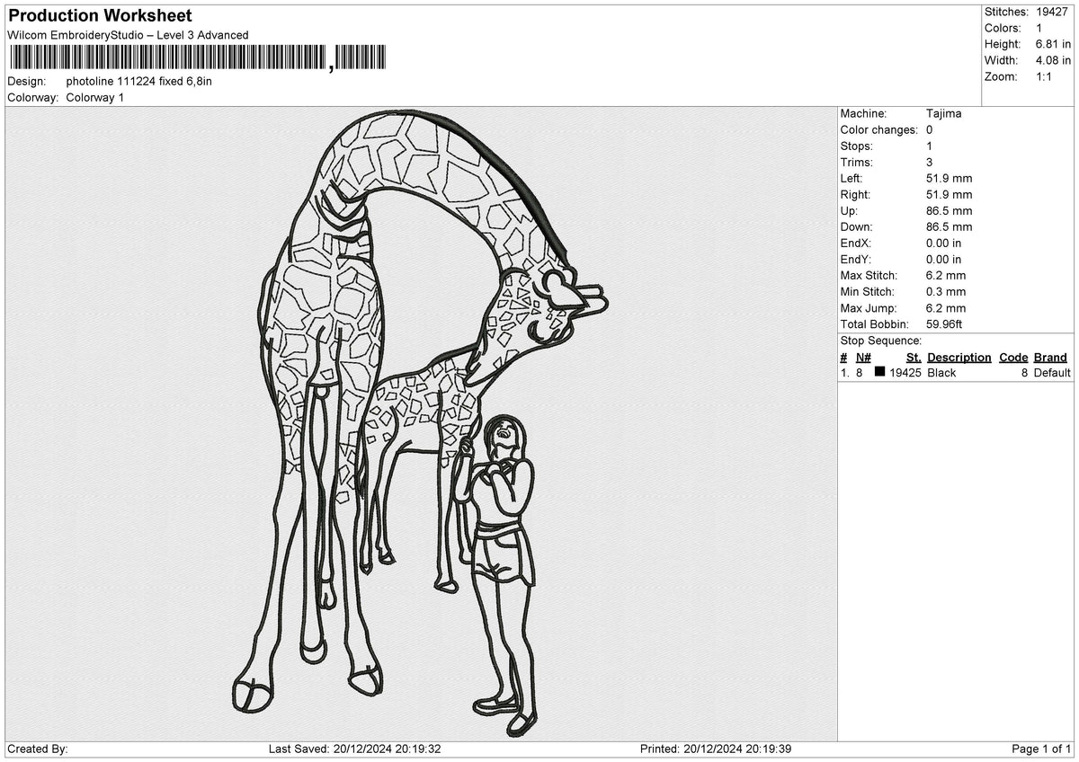 Photoline 111224 Embroidery File 6 size