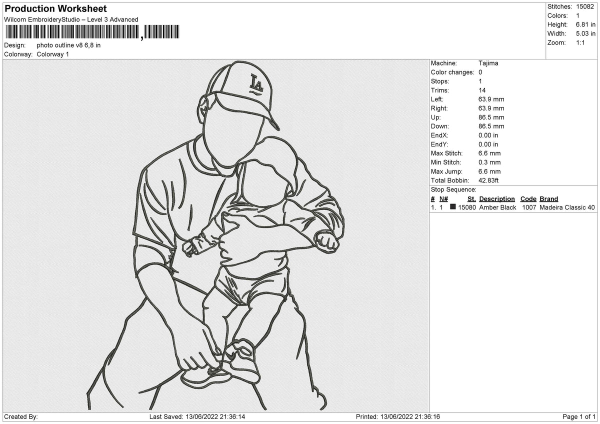 Photo Outline v8 Embroidery