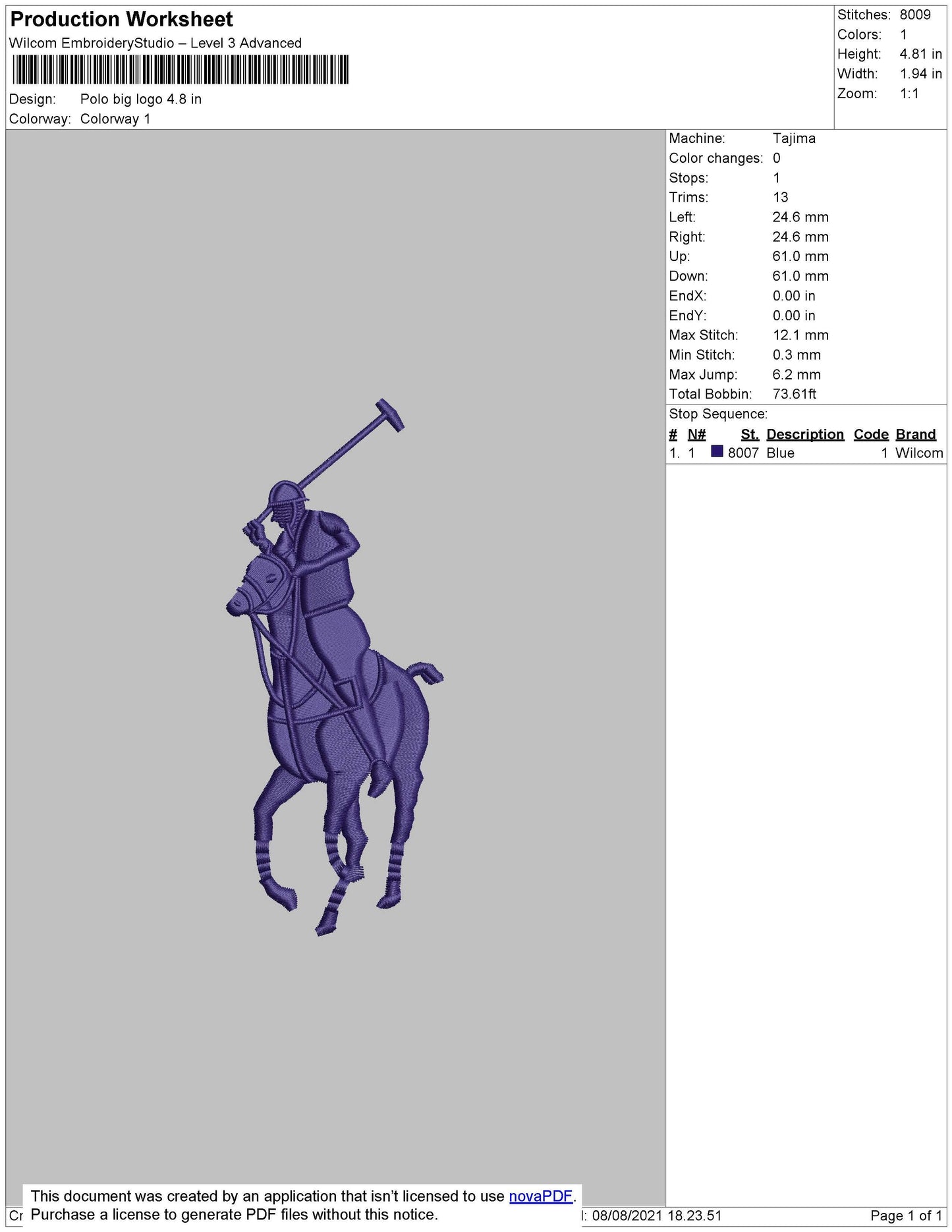 Polo Big Logo Embroidery