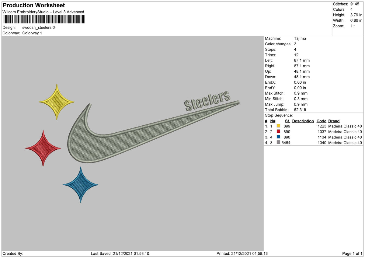 Swoosh Steelers