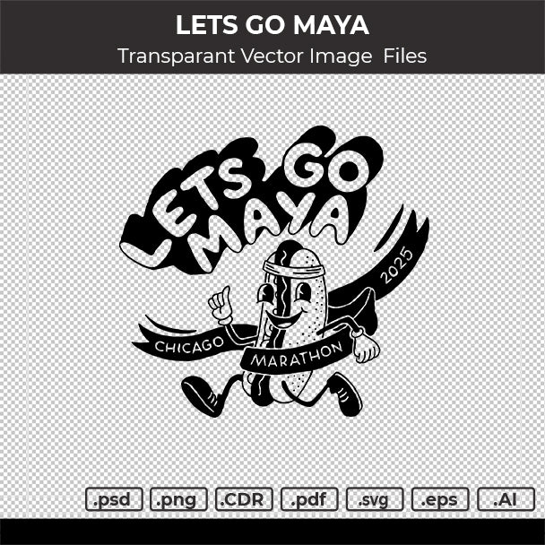 LETS GO MAYA VECTOR IMAGE