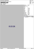 0121 Numbers Embroidery File 6 sizes