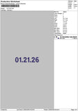 0121 Numbers Embroidery File 6 sizes