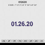 012620 Embroidery File 6 size