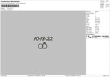 Date 0322 Embroidery File 6 sizes