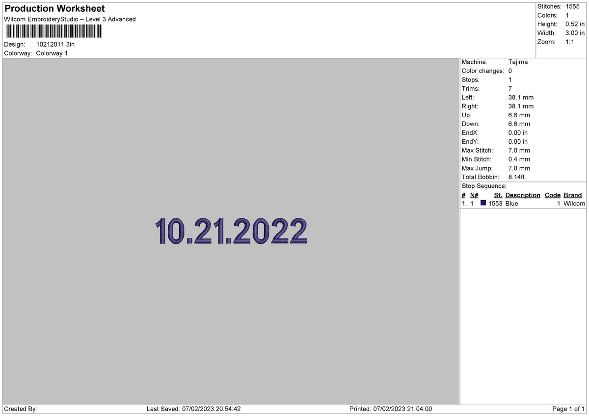 Embo Number Embroidery File 6 sizes