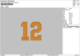 12 Fill Embroidery File 6 sizes