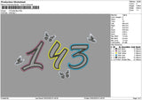 Butterflies 2502 Embroidery File 6 sizes