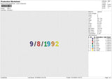 1992 Embroidery File 6 size