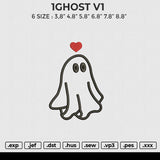 1GHOST V1 Embroidery File 6 size