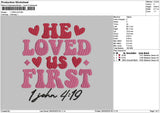 Johntext Embroidery File 6 sizes
